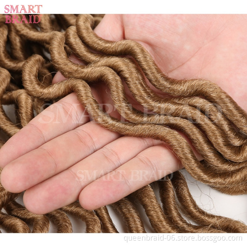 24strands 20" Ombre Color Synthetic Braiding Hair Extention Crochet Braids Hair Synthetic Faux Locs Crochet Braids Hair Dreadloc